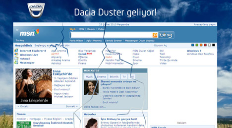 DACIA DUSTER TAKEOVER BANNER 25.02.2010 DACIA DUSTER TAKEOVER BANNER 25.02.2010