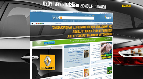 RENAULT FLUENCE TAKE OVER BANNER 03.11.2009 RENAULT FLUENCE TAKE OVER BANNER 03.11.2009