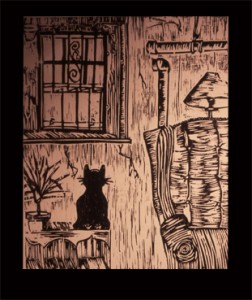 My Old Flat B1 - Woodcut 1999 My Old Flat B1 - Woodcut 1999