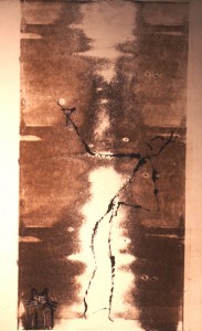 Martini Man - Monoprint 1997